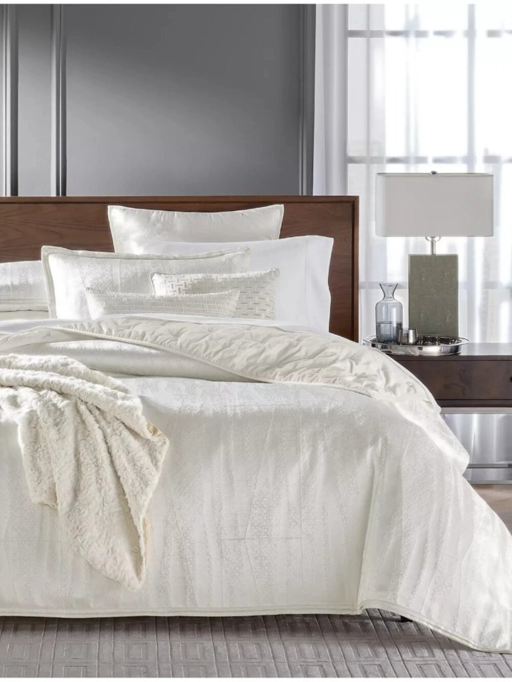 Hotel Collection Fractured Geo Duvet Cover Set Full/Queen– Modern Luxury Bedding